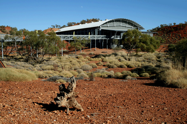 the museum at Lark Quarry